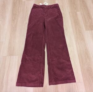 Faherty NWT Maroon Front Pocket Corduroy Pants Size 30